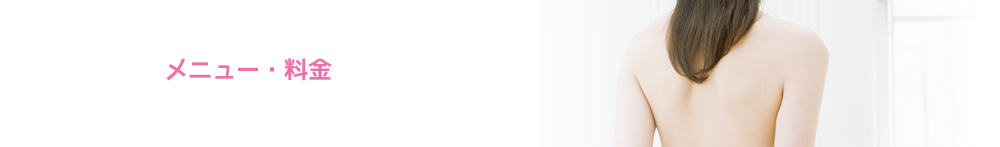 メニュー・料金